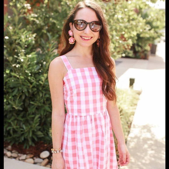 J. Crew Dresses & Skirts - JCrew Blogger Favorite pink gingham dress